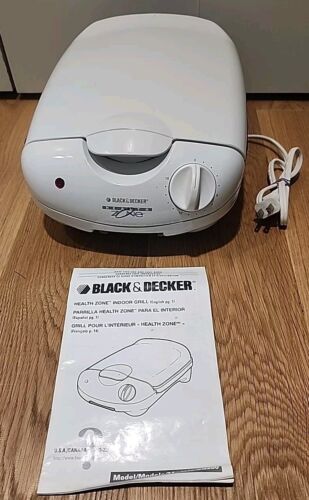 Black & Decker Health Zone Grill CG200 with Instruction Manual TESTED