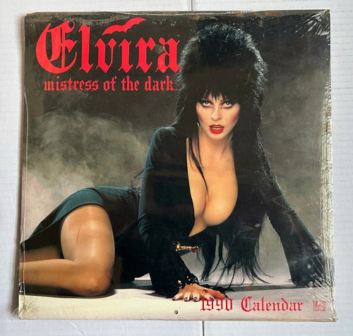 Elvira 1990 Calendar Cassandra Peterson 12" x 12" Still Sealed Shrinkwrap