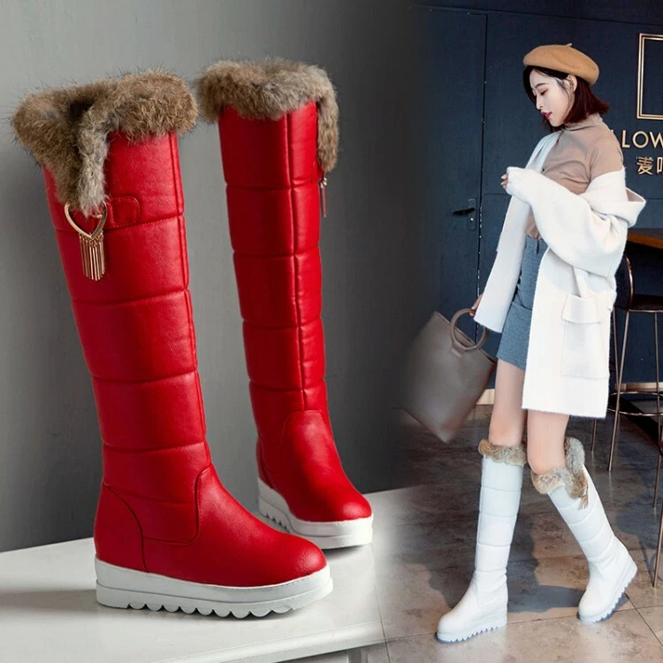 Bota plana online alta