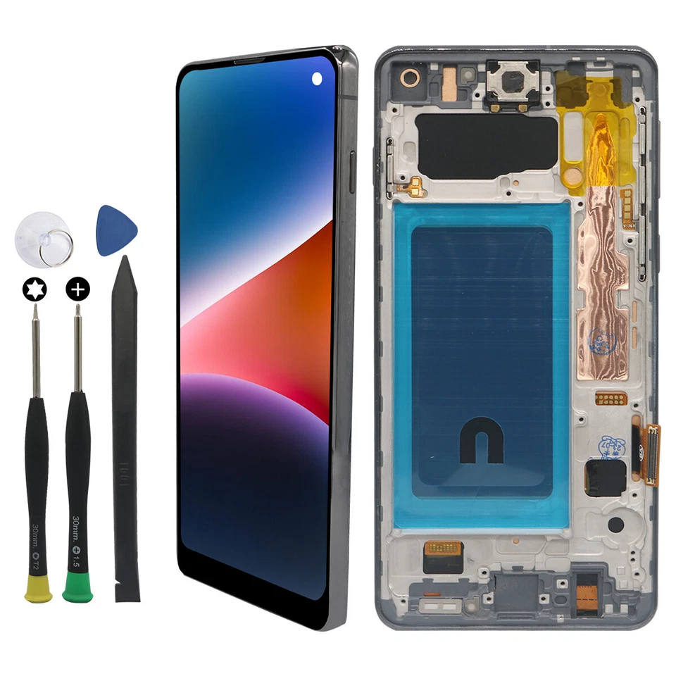 For Samsung Galaxy S10 G973 LCD Display Touch Screen Digitizer Replacement+Frame - Image 4 of 4