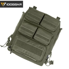 IDOGEAR Tactical Pouch Bag Zip On Panel W/ Mag Pouch Tactical Paintball Hunting