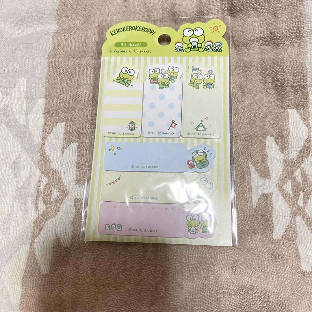 Sanrio Keroppi Sticky Notes - Cute Green Frog Design --image