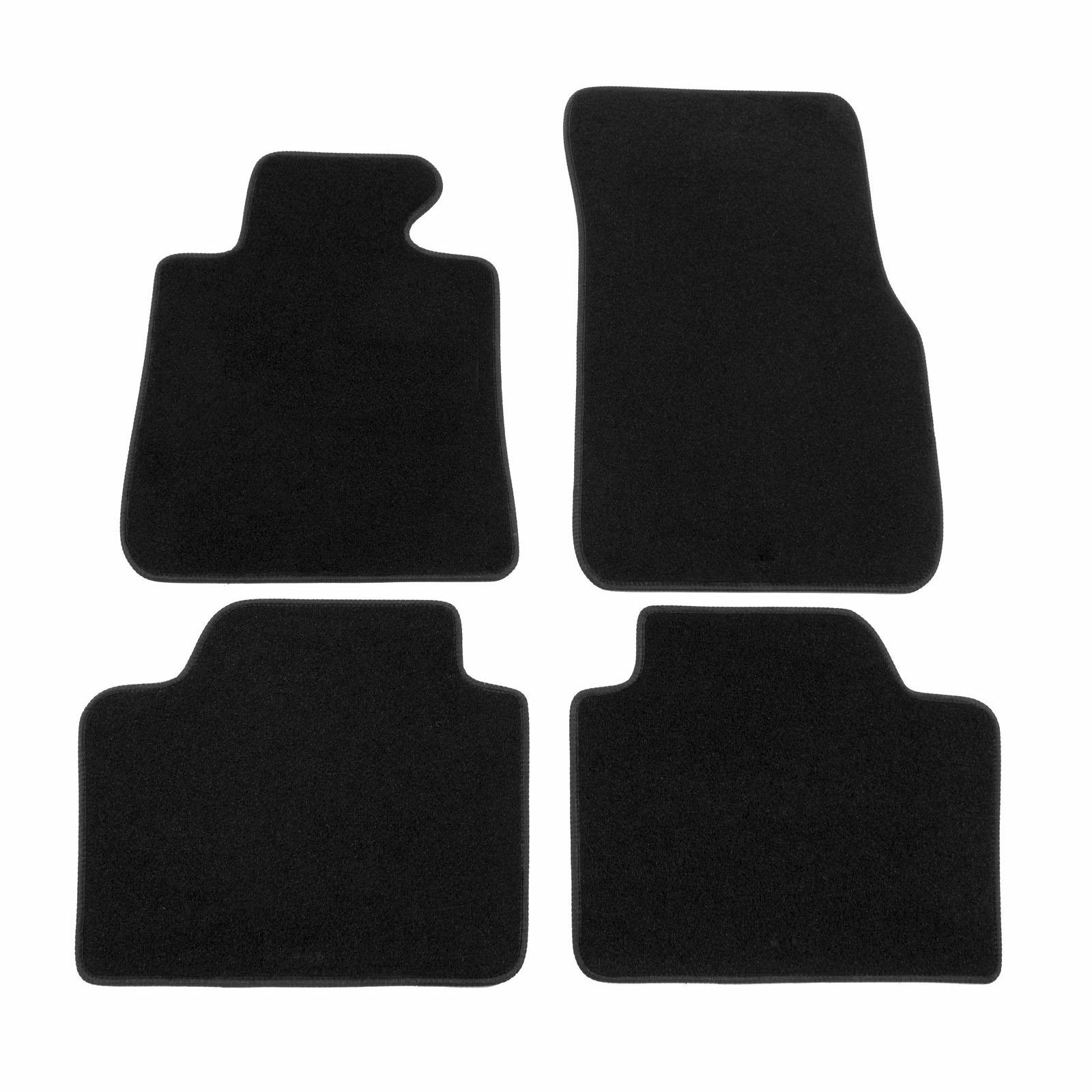 Tapis de sol voiture en velours noir compatible BMW 3 Serie F30 2012-2018 4-Pcs