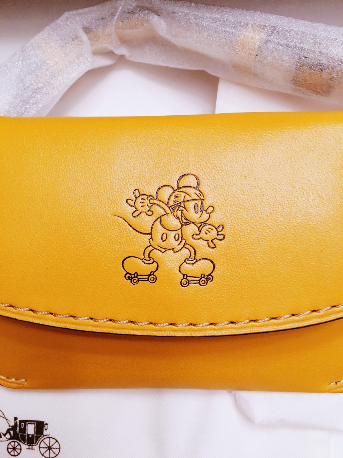 💝 Disney x Coach Limited Edition MICKEY Mouse Keychain Wristlet Pouch 66146 image 3
