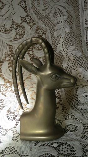 Gazelle Brass Bookend / Paperweight - Picture 9 of 11