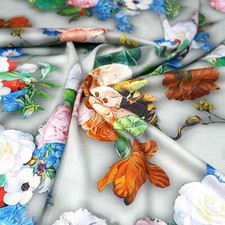 HIGH QUALITY MULTICOLOR FLORAL DIGITALLY PRINTED FABRICS