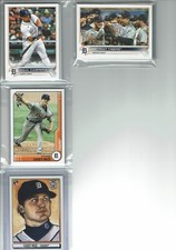 2022 Topps Baseball Series 1 & 2 Detroit Tigers Team Set (23) Base Cards ++