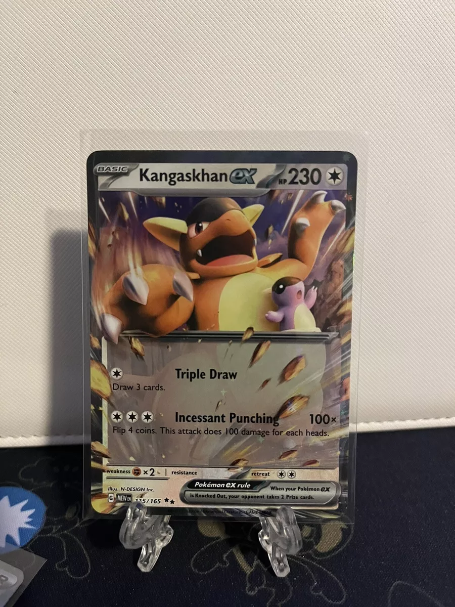 Kangaskhan ex - 115/165 151 Double Rare - Pokemon Card - NM