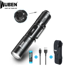 WUBEN L50 USB Rechargeable Waterproof 1200 Lumens P9 Led Tactical Flashlight  