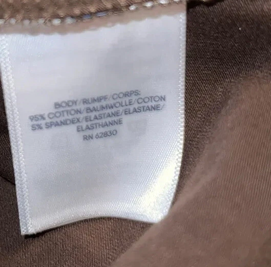 Lands' End 2 Piezas Mujer Grande 14-16 Pijama Pantalones y Camisa Estampado Animal Marrón Foto 4 de 4