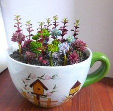 25 Pcs Artificial Succulents Plants Mix Miniature Grass Fake Plants (#124)