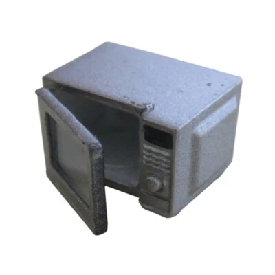 3D PRINTING CORNER 1x 3D-gedruckte FREISTEHENDE MIKROWELLE 1:43, O Stärke Innenraum Küche