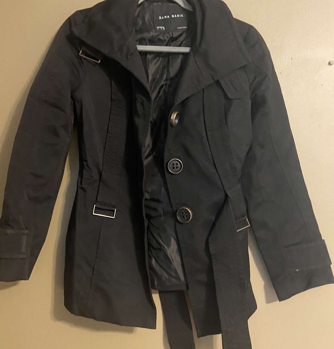 zara basic black jacket  Size Small - image 2