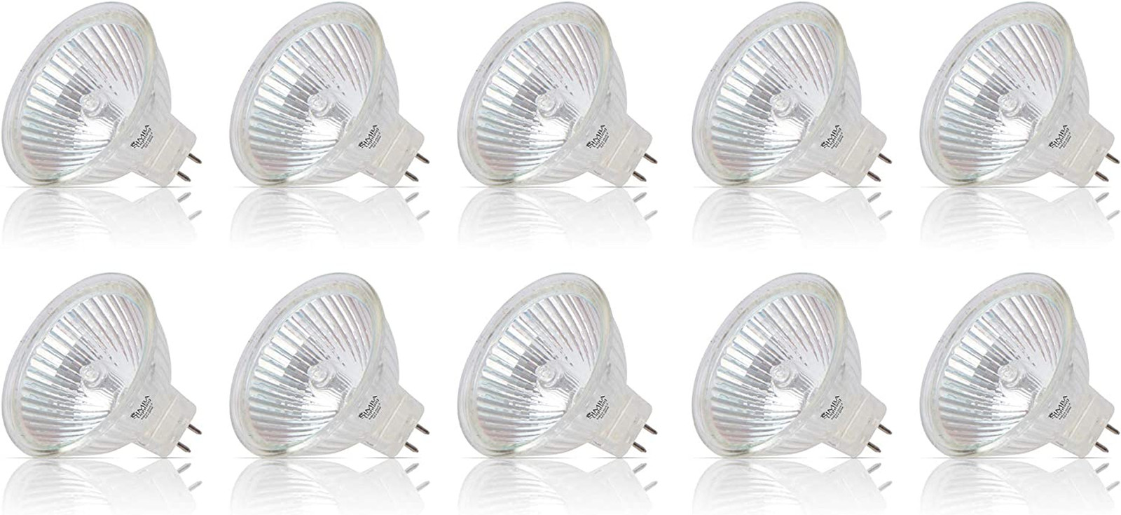 Simba Lighting Halogen MR16 20W 12V Light Bulbs (10 Pack) for Landscape, Track L