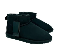 EMU Australia Stinger Micro Water-Resistant Suede Sheepskin Boot Green Sz 7