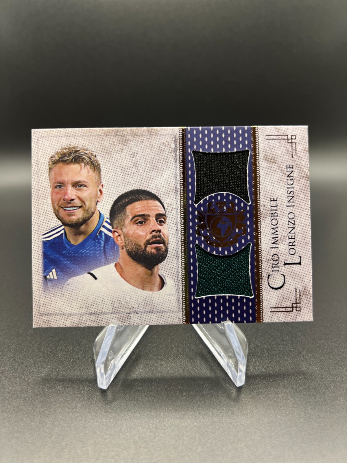 2024 Futera Unique Nostalgia Ciro Immobile Lorenzo Insigne - The Duos Relics