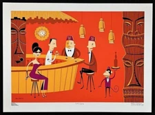 Mr X's Valet SHAG PRINT Silkscreen Serigraph Unframed Signed 2001 Mint Rare