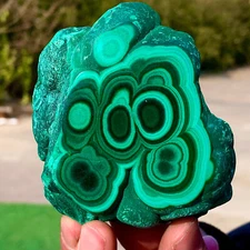 1.2LB Natural glossy Malachite transparent cluster rough mineral sample healing