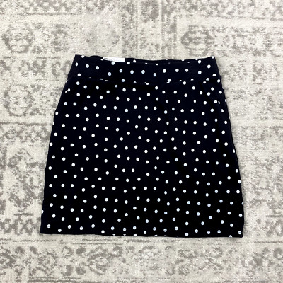 NEW Croft & Barrow Women's Skort Mid Rise Easy Knit Polka Dot Skort Size Small