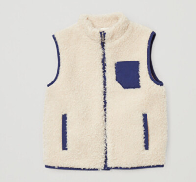 Cos Current Season 2020 Teddy Zip Up Gilet Vest Coat Jacket 4-6 Years Boy Girl