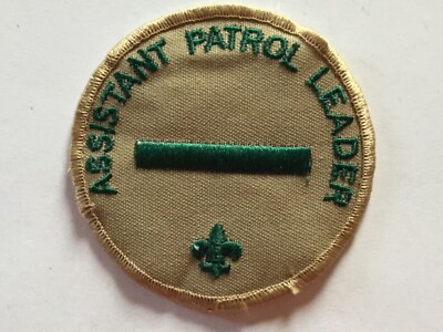 Assistant Patrol Leader position patch u | eBay