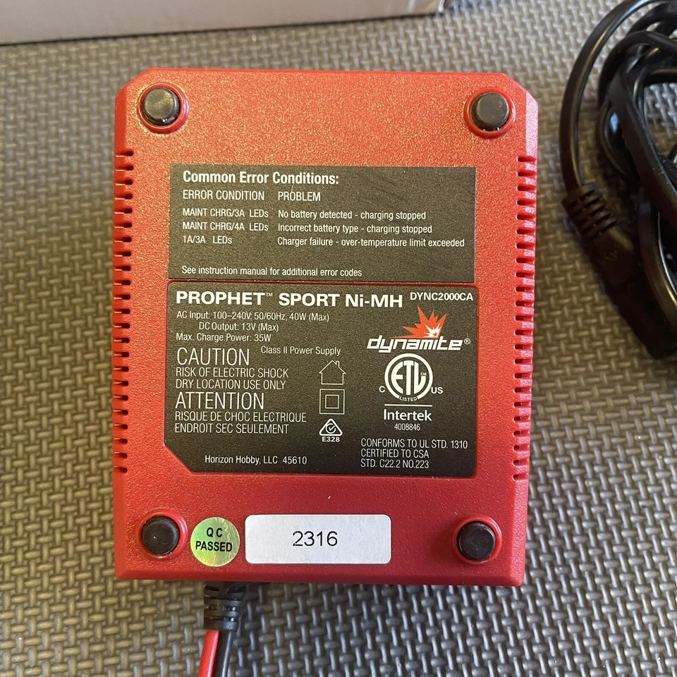 Dynamite Prophet Sport Mini 50W NIMH RC Charger DYNC2030 - Image 4 of 4