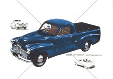Holden FX Utility 1951 Illustration A4 Print
