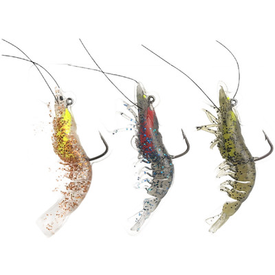 Smooth Flexing Garnelen Krebse Swimbait 8cm TPE für Meeresangeln Erfolg