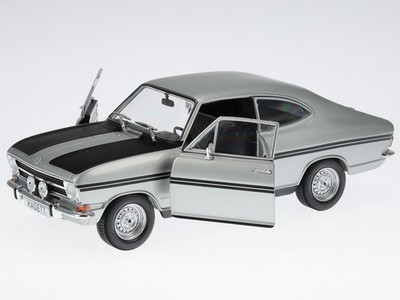 Opel Kadett B Rallye Coupe silber Modellauto WB124065 Whitebox 1:24