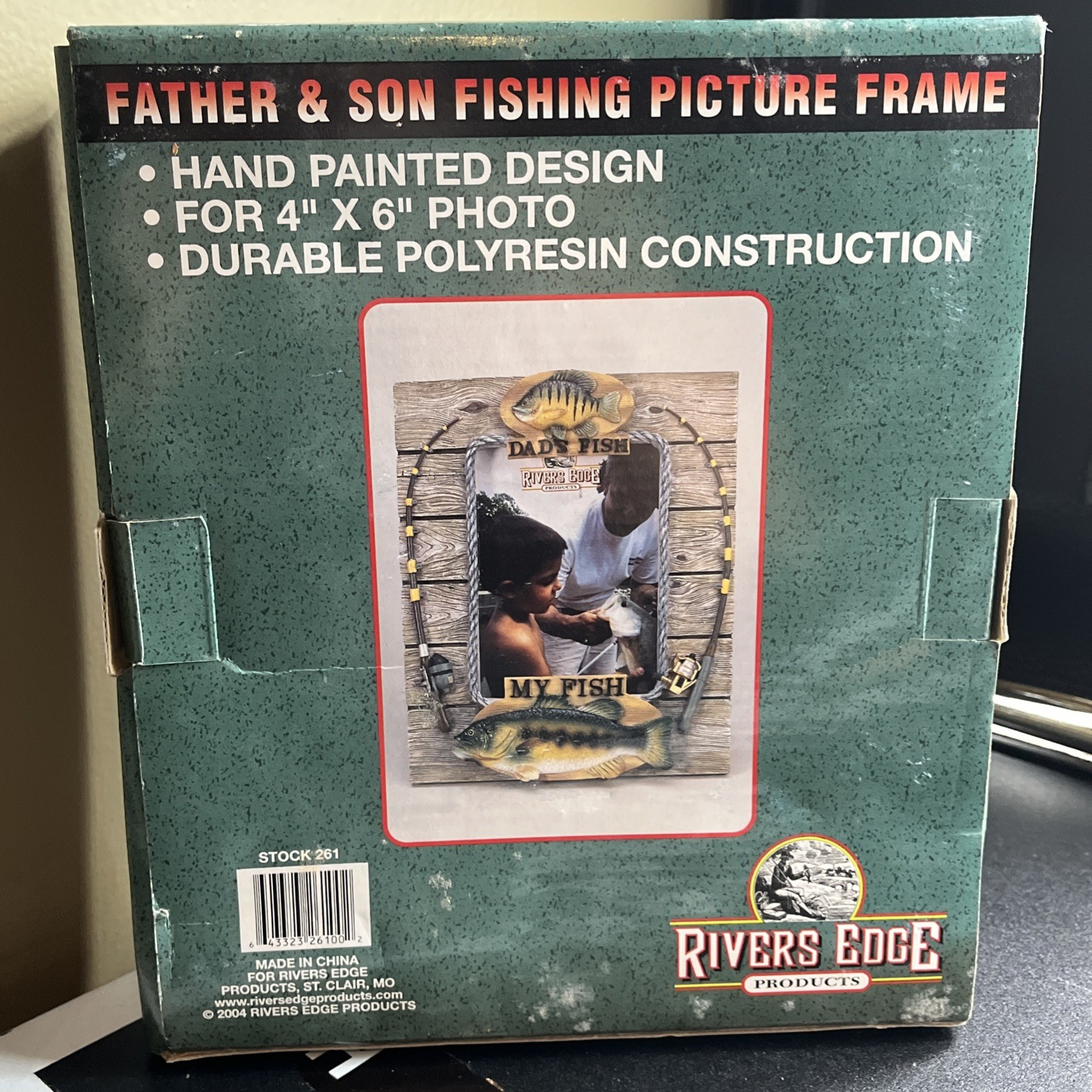 River's Edge Products Picture Frame Set Fishing Dads Fish New In Boxes Dad Gift