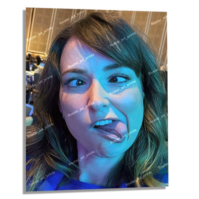 8x10 MILANA VAYNTRUB Close Up Face Silly Tongue EXCLUSIVE Photo HQ Print MVA028