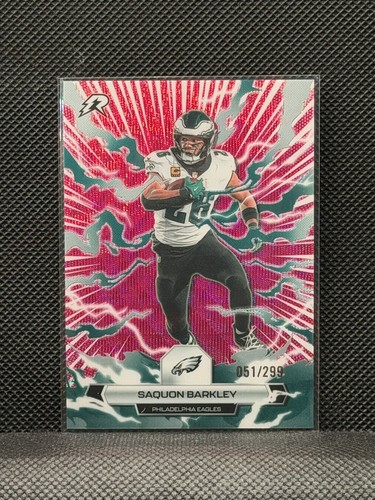 2025 Topps Resurgence Football - Saquon Barkley #80 Magenta Surge /299
