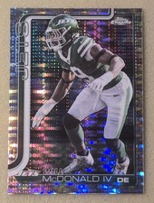 2025 Topps Chrome Football WILL McDONALD IV Pulsar Refractor #241 New York Jets 
