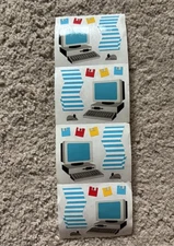 Vintage Mrs. Grossmans Desk Top  Computers Disc Mouse Stickers 4 Sheets Set Lot