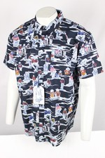 Panhandle Slim Men's Short Sleeve Snap Button Western Shirt Cowboy Rodeo Print
