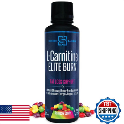 SIRENLABS L-Carnitine Elite Burn Liquid Keto Fat Burner and Metabolism Activator