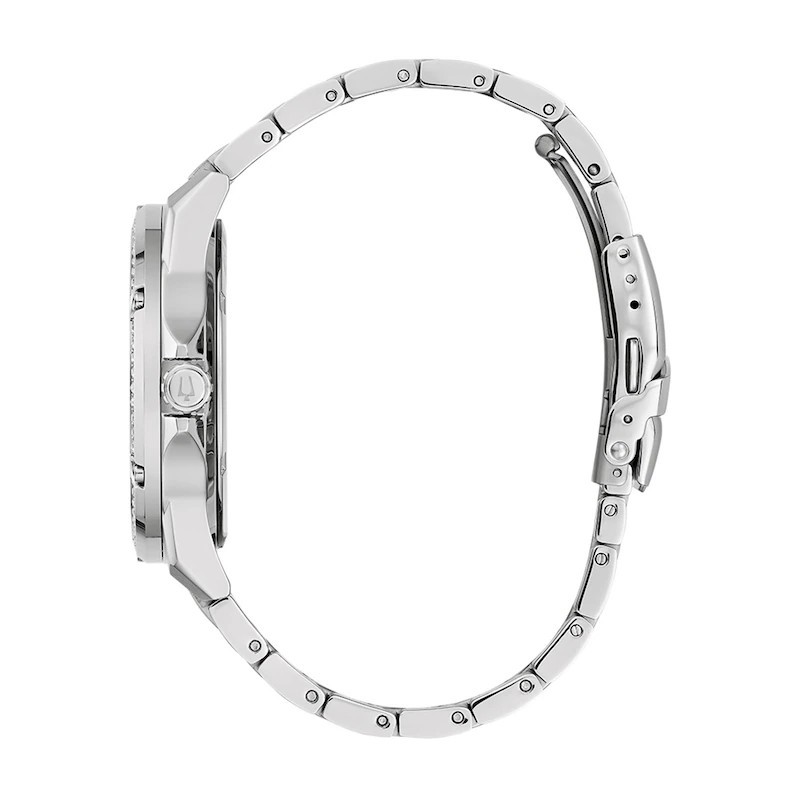 Men’s Bulova Crystal Collection Watch and Cuban Curb Chain Bracelet Box Set... image 4