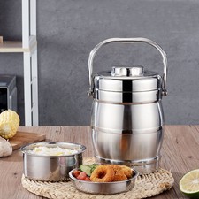  Tragbare kreative Brotdose Vakuum Edelstahl Doppelschichten Isolierung Brotdose