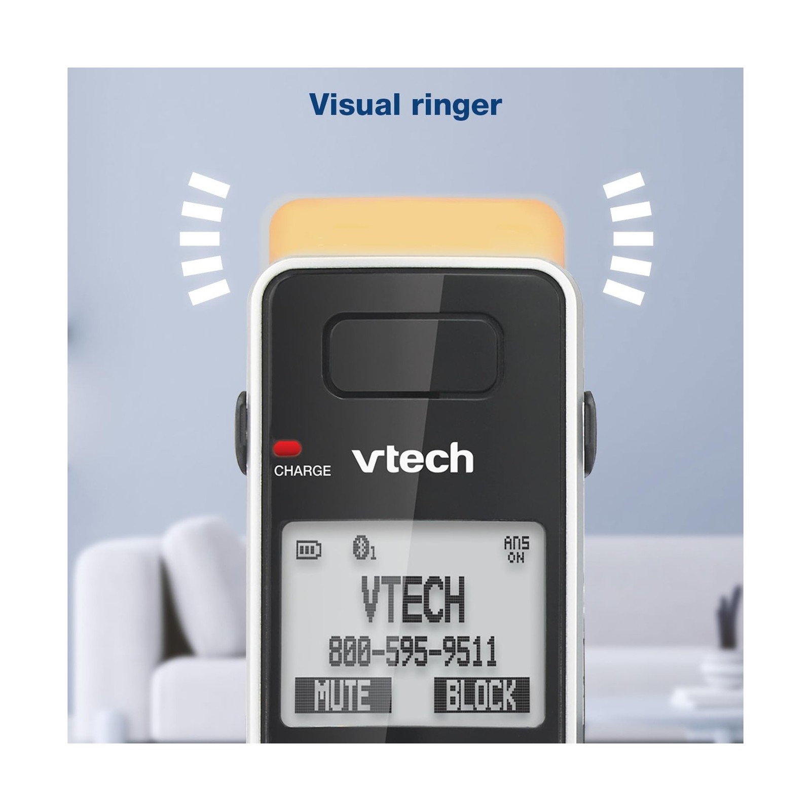 VTech IS8151-5 Super Long Range 5 Handset DECT 6.0 Cordless Phone for Home wi...