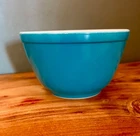 Vintage Pyrex Primary Blue #401 Small Nesting Mixing Bowl 1-1/2 Pint