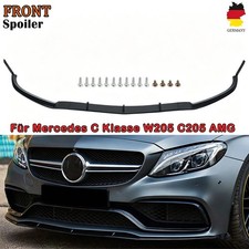 Spoiler Set Lippe Stoßstange Schwarz für Mercedes W205 S205 2014-2018 Sport Line Spoiler Set Lippe Stoßstange Schwarz für Mercedes W205 S205 2014-2018 Sport Line