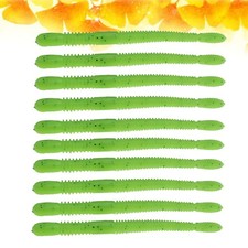 10 Pcs Fishing Lures for Bass Plastic Worms Floating Artificial Bait
