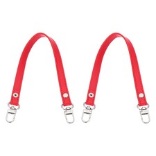 2 Pcs Leather Purse Handle Strap, 13" Purse Strap DIY Replacement Red