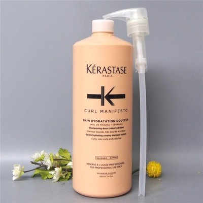WITH PUMP Kerastase Curl Manifesto Bain Hydratation 1000ml / 34oz
