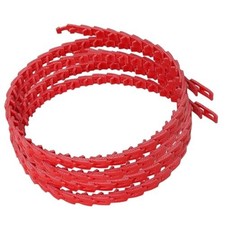 1/2" Adjustable Link V Belt, 10FT Total Length, Red PU Polyester
