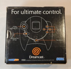2000 SEGA Dreamcast Blue OEM Controller Complete in Box Very Good Condition CIB