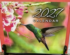 2027 Wall Calendar-Landscapes & Wildlife Photos~10.5 x 8.25