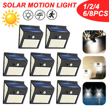 Super Bright Solar Wall Lights LED Motion Sensor Outdoor Garden Security Lamp