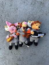 Winnie The Pooh Plush The Beatles 1964 Mop Top 9'' Bean Bag Disney Store