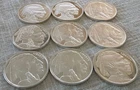 Lot of (9) Indian Head and Buffalo Golden State Mint 1 Troy OZ .999 Silver Round